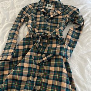 KJP cozy cabin flannel dress
